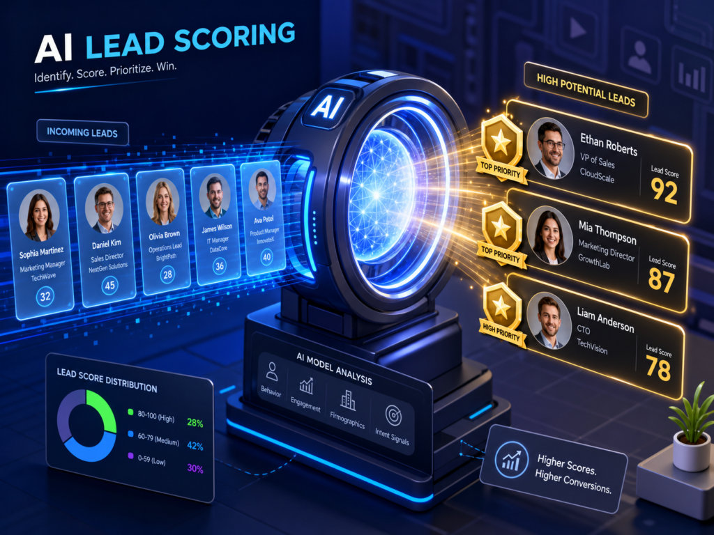 Figure 2: AI Lead Scoring helps identify high-potential clients through behavioral analysis.